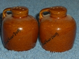 Jug shakers glazed Osage brown